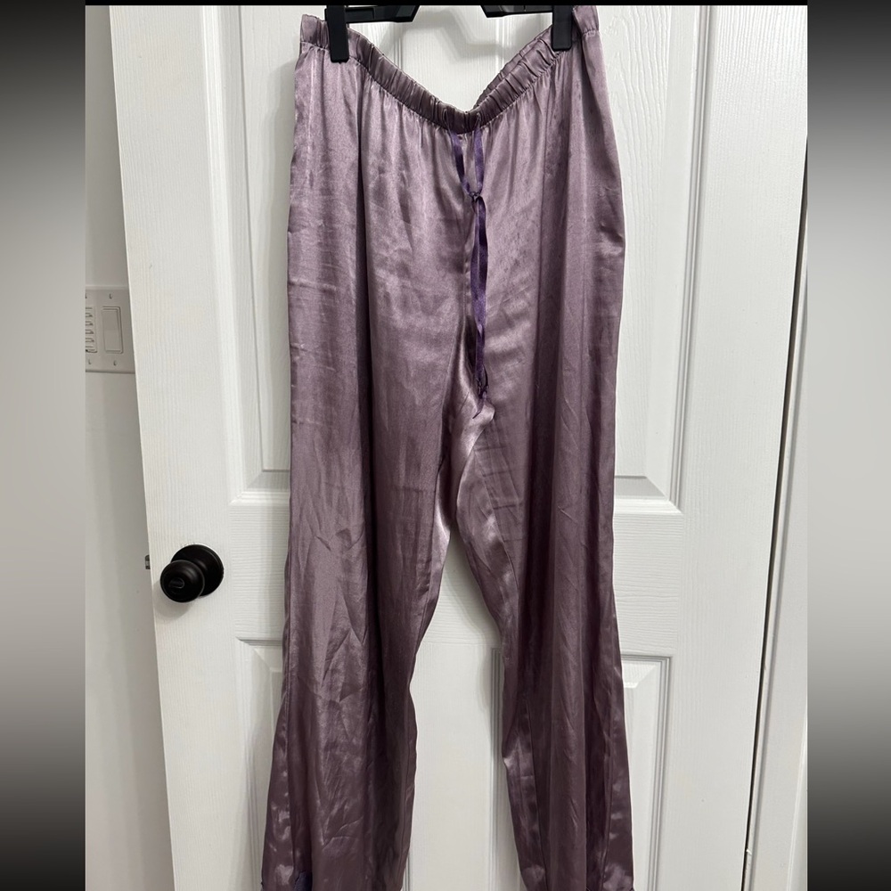 Lavender Purple Silky Pajama Pants